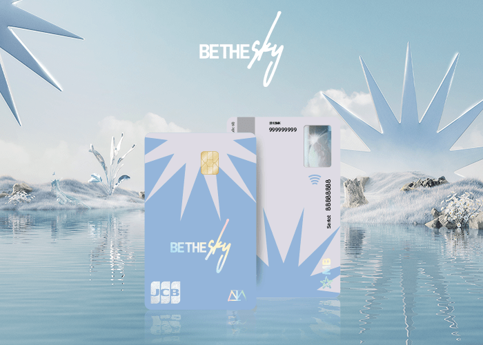 Thẻ vật lý Daybreak trong bộ thẻ ngân hàng Be The Sky