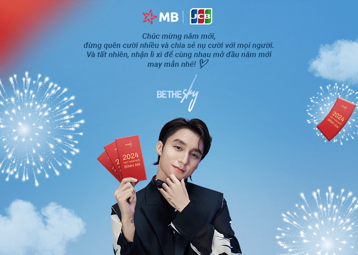 Lời chức đầu năm gặp nhiều may mắn từ Sơn Tùng M-TP gửi tới những chử thẻ Be The Sky