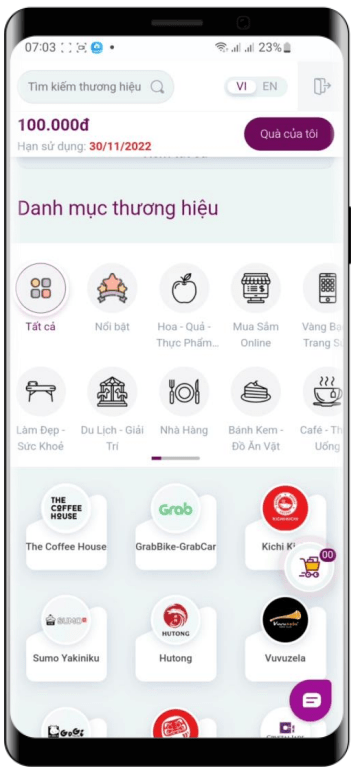 Chọn thương hiệu yêu thích cần mua sắm